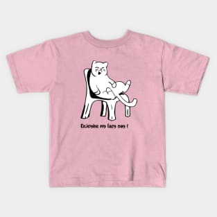 Enjoying my lazy day ! Kids T-Shirt